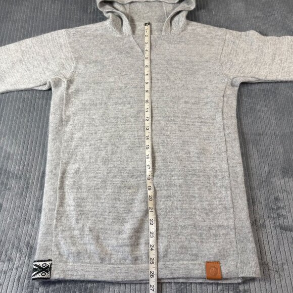 Paka The Hoodie Alpaca Gray Handmade Pullover Small Unisex Peru - Picture 4 of 10